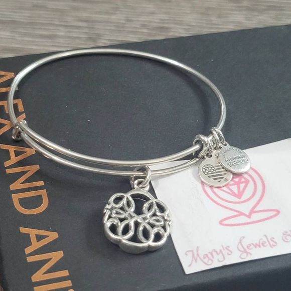 Alex and Ani Path of Life Bangle Bracelet - Picture 2 of 3